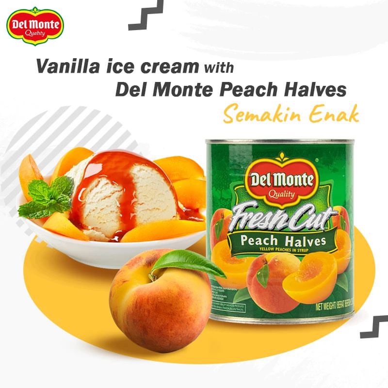 Đào Ngâm Đường Del Monte 825g (Thương Hiệu Mỹ - SX Nam Phi) - Date 15/07/2024