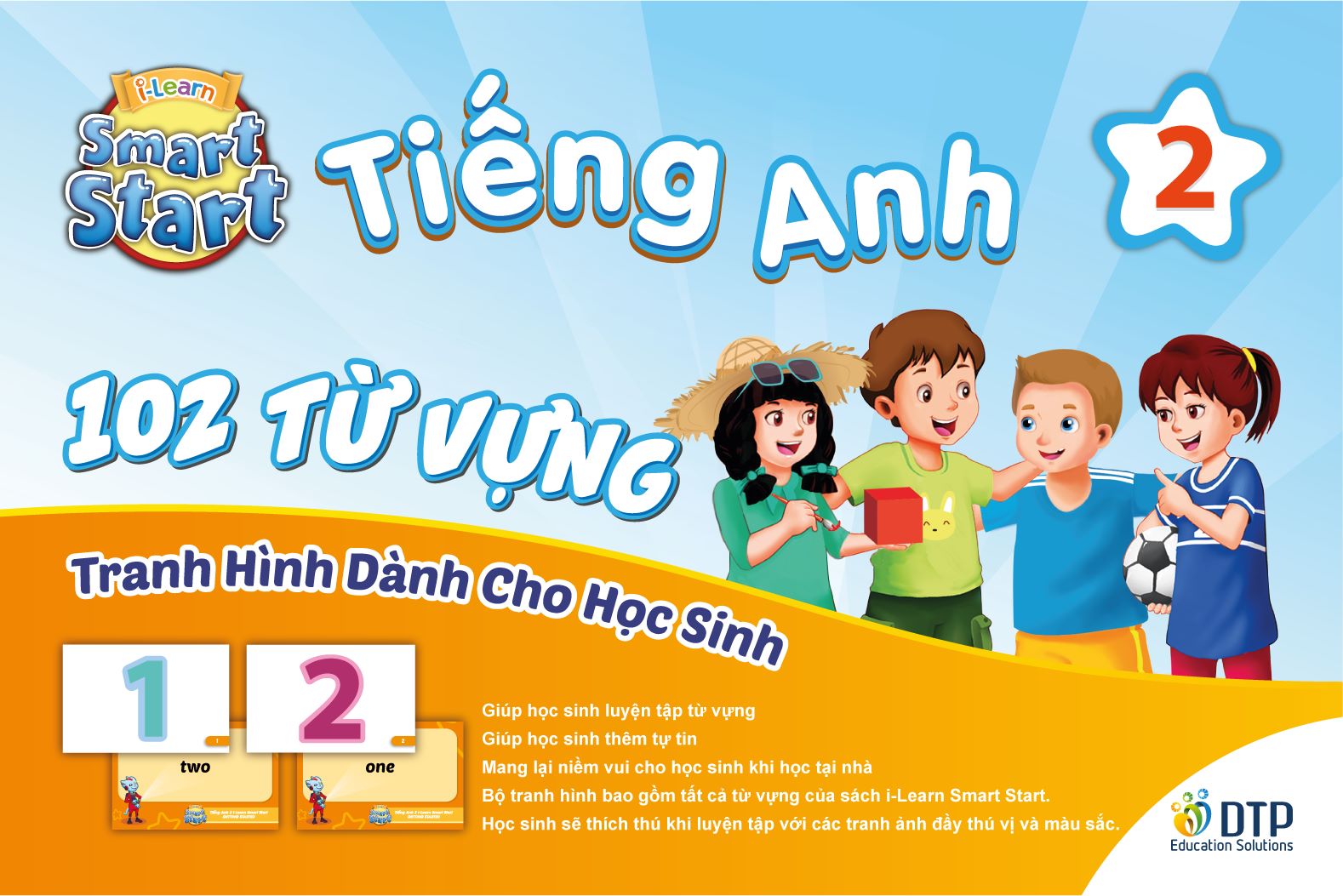 Sách - DTPbooks - Combo Tiếng anh 2 I-learn smart start Student's cards + notebook