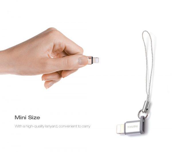 [HCM]Đầu chuyển đổi Cổng Micro USB sang cổng Lighning Remax RA-USB2