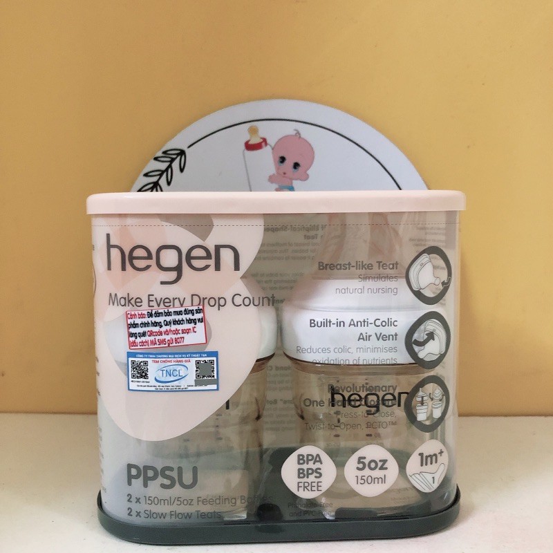 Bình sữa Hegen chính hãng đủ size 60ml/150ml/240ml/330ml