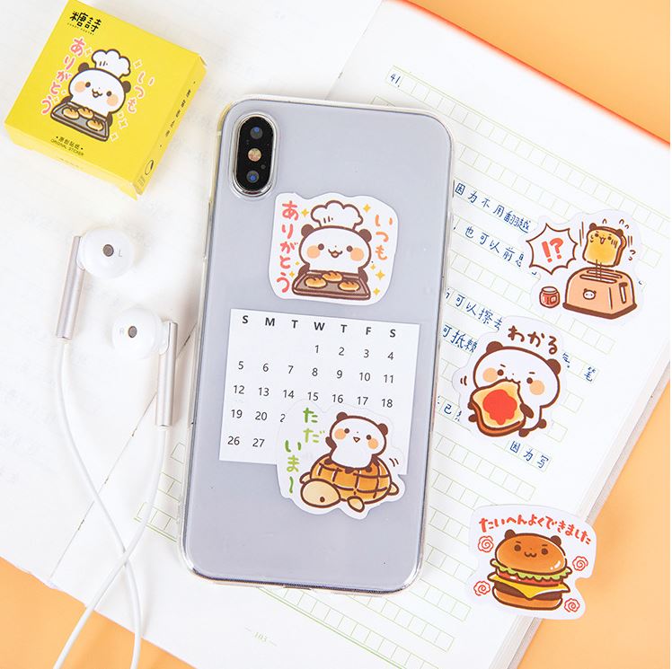 Bộ 46 Sticker Đầu Bếp Gấu E104