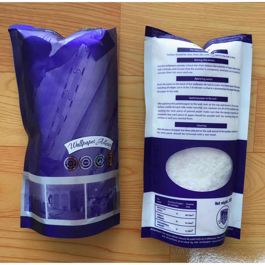 Keo bột dán tường dùng để dán giấy dán tường dán tranh 3d kết hợp với keo sữa - Song Long Decor