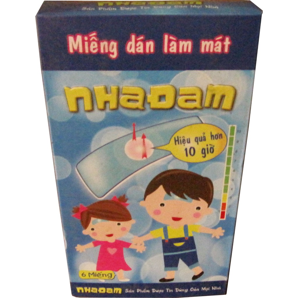 miếng dán hạ sốt nha đam