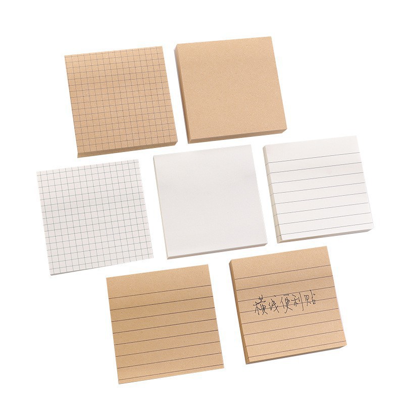 Tập 80 giấy note giấy nhớ basic KRAFT DecorMe