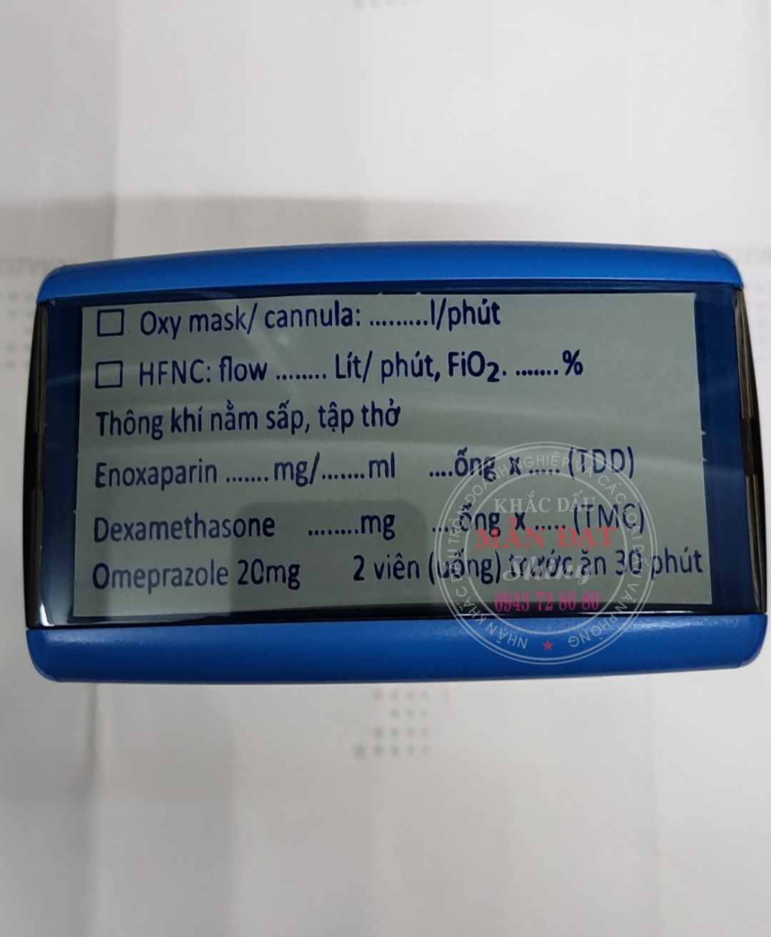DẤU SHINY , KT 38X75MM
