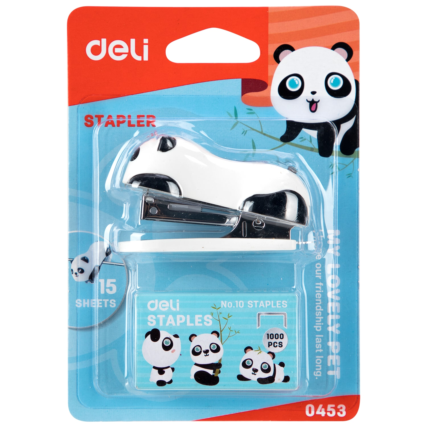 Máy bấm kim số 10 mini Deli 0452 / 0453 (tặng 01 Hộp kim bấm)