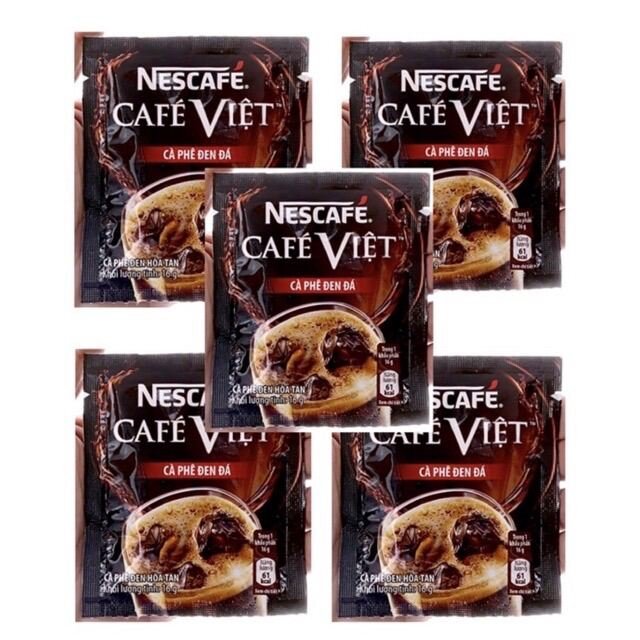 Cà phê đen hòa tan NESCAFÉ Café Việt Cà phê đen đá (Hộp 15 gói x 16g) (Chính hãng)