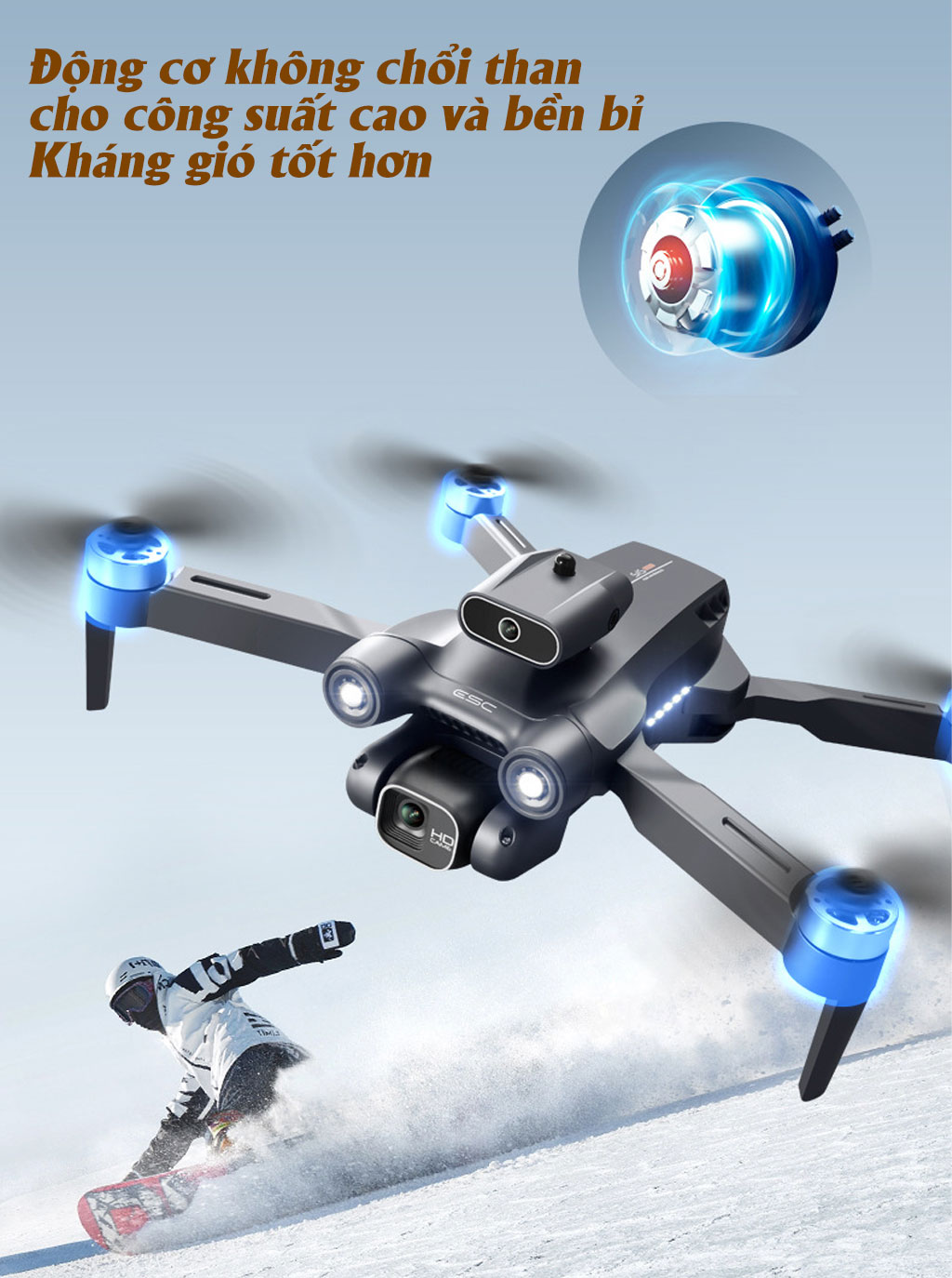Máy Bay Flycam Camera 6K S1S Pro Max, Drone Mini Điều Khiển Từ Xa 4 Cánh Cảm Biến Chống Va Chạm, Không Chổi Than, Bay 30 Phút, Xa 1500m