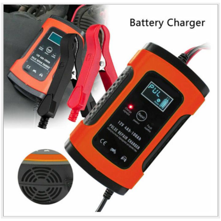 Sạc bình ắc quy 12V 5A (4Ah-100ah)FOXSUR có khử sunfat thông minh tự ngăt khi đầy chống ngược cực