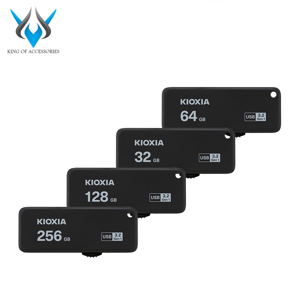 USB 3.2 Gen 1 Kioxia TransMemory U365 128GB 150Mb/s (Đen) - Formerly Toshiba Memory - Nhất Tín Computer