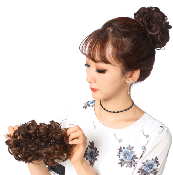 Búi tóc giả - Búi rối trẻ trung 4 màu Hot trend - Búi tóc Hàn Quốc cao cấp