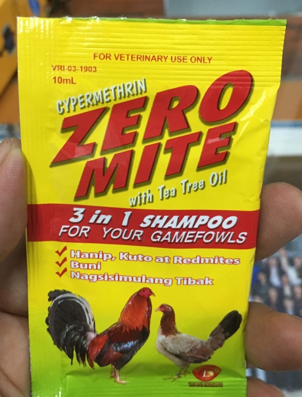 Zero Mite Dầu Gội Tr ị Mạt, Nấm, Vi Khuẩn Cho Gà Đá 10ML