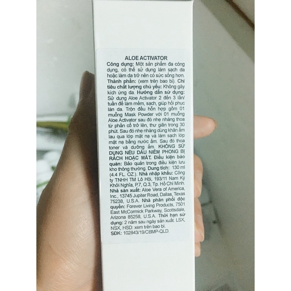 Nước Chăm Sóc Da Đa Công Dụng Forever Aloe Activator 612 Flp