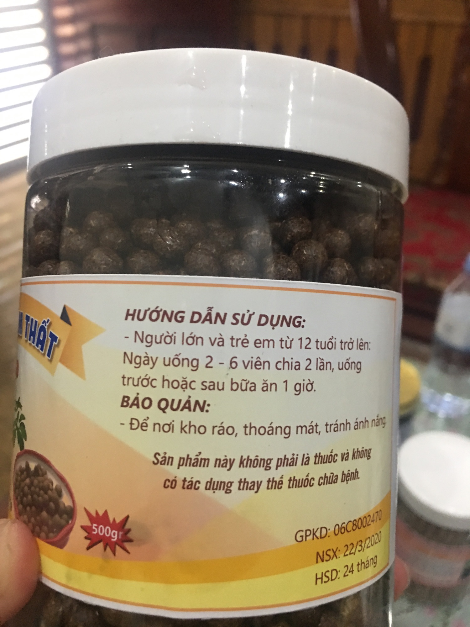 VIÊN TAM THẤT MẬT ONG (350k/2 họp 1kg)