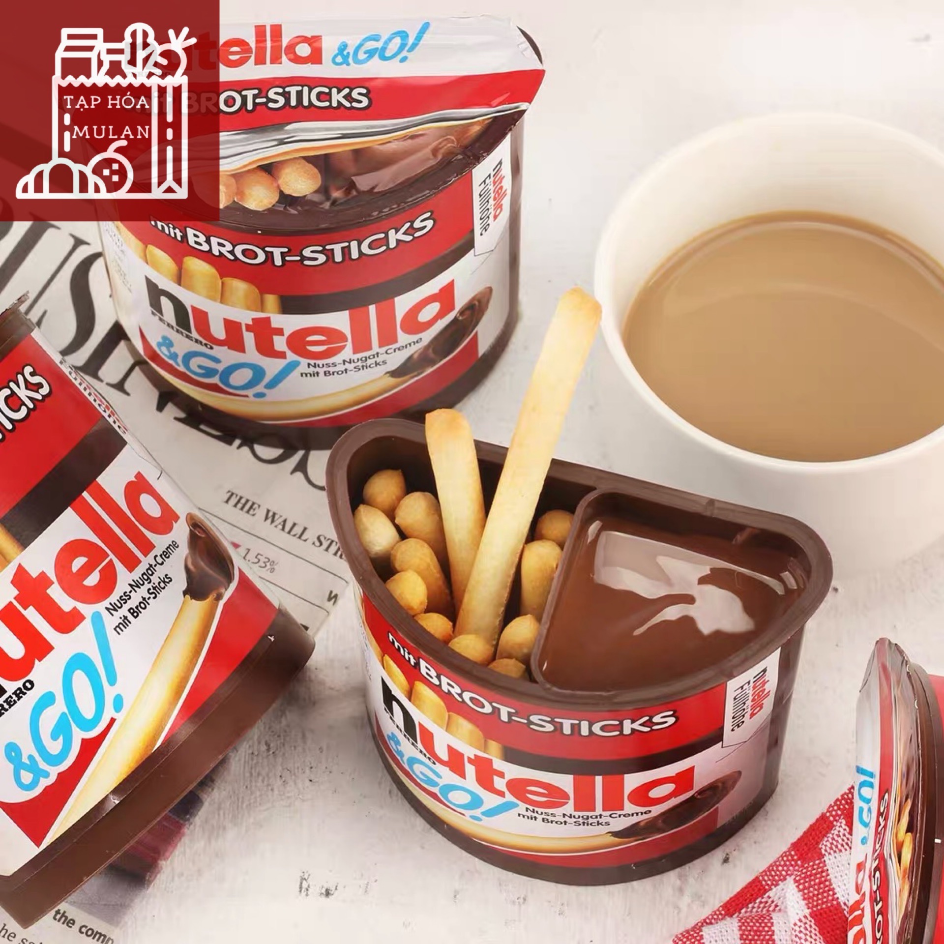 BÁNH QUE CHẤM SICULA NUTELLA - 1 thùng 16 hộp