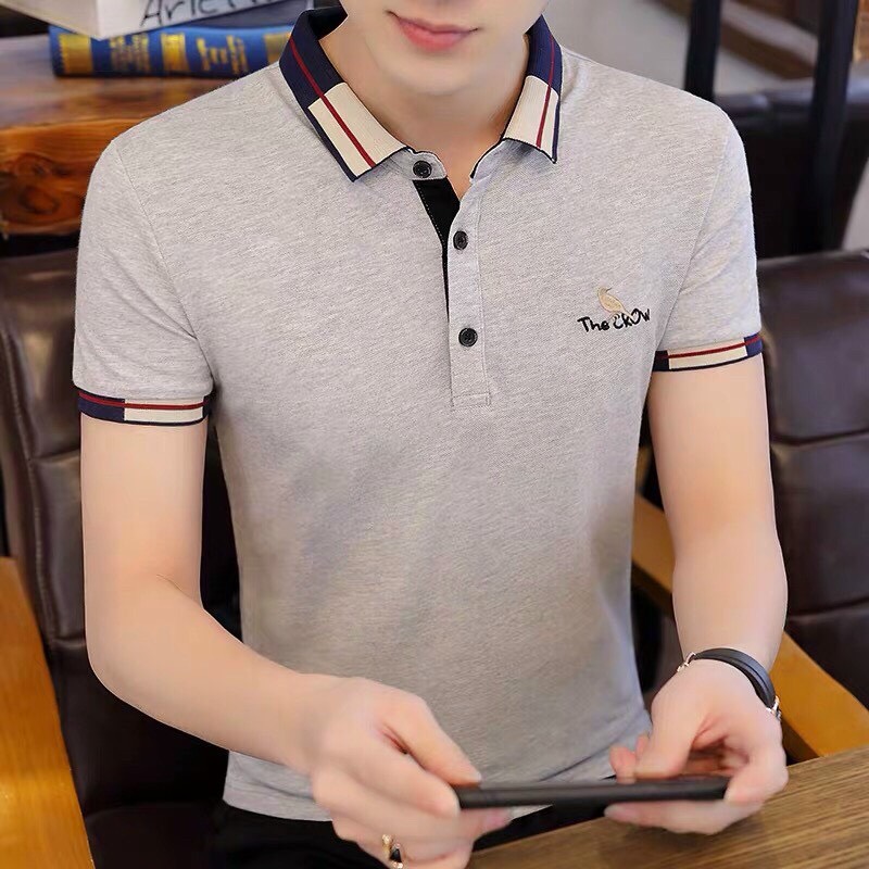 [HCM][siêu rẻ siêu đẹp] Áo thun nam có cổ trụ cotton cao cấp phong cách trẻ trung năng động thời trang Cheryshop94 B104