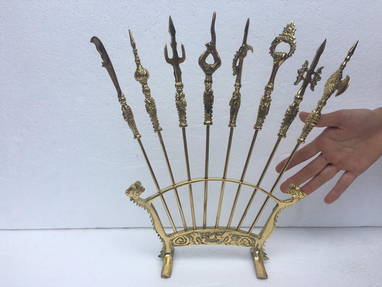 BÁT BỬU CAO 27CM CHẤT LIỆU ĐỒNG