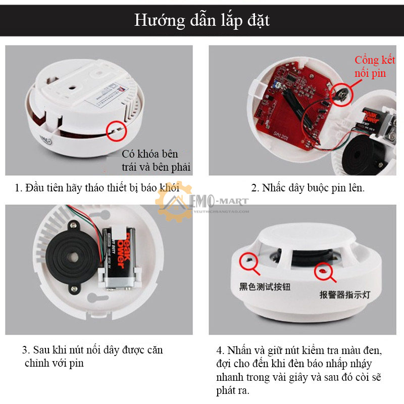 Máy báo khói báo cháy độc lập SA1201