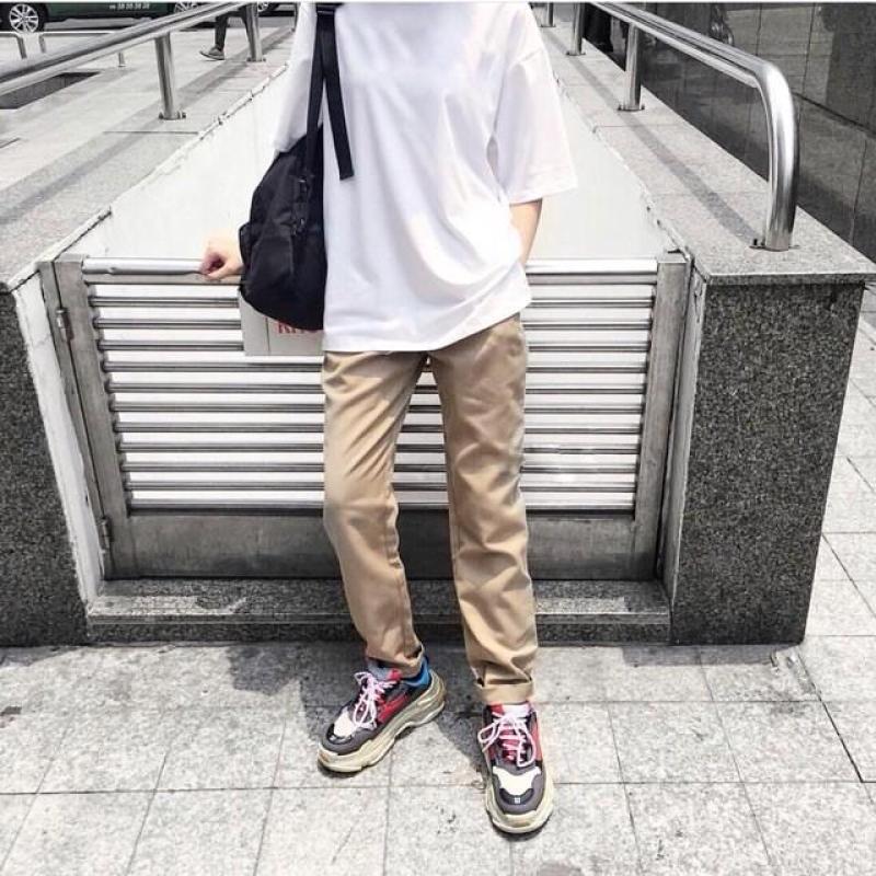 ÁO TEE OVERSIZED BASIC UNISEX ( TRẮNG - ĐEN )