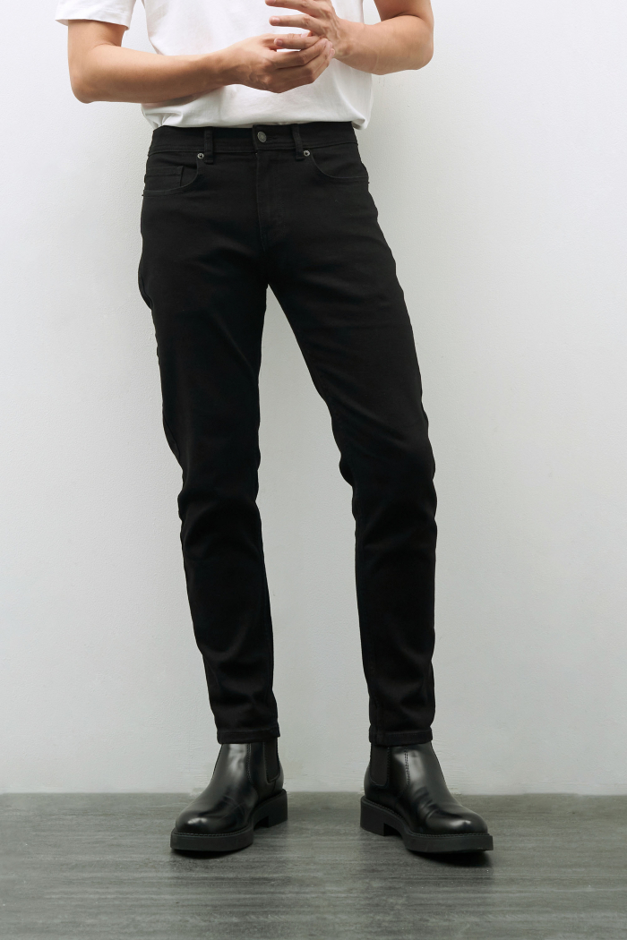 Quần Jean đen form slim fit có độ co giãn - ROUTINE 10F20DPA102CR2 - LASTORE MENSWEAR