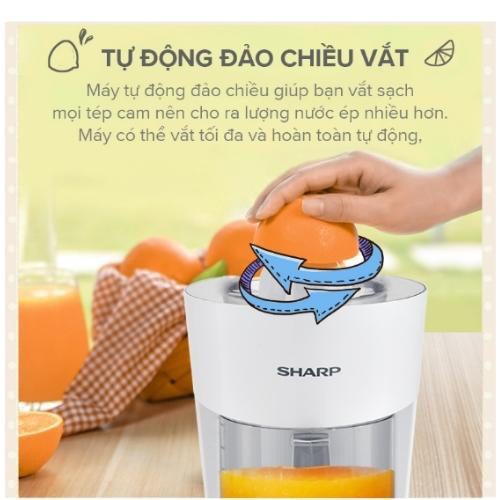 Máy Vắt Cam Sharp EJ-J408-WH (0.85L)- Hàng Chính Hãng