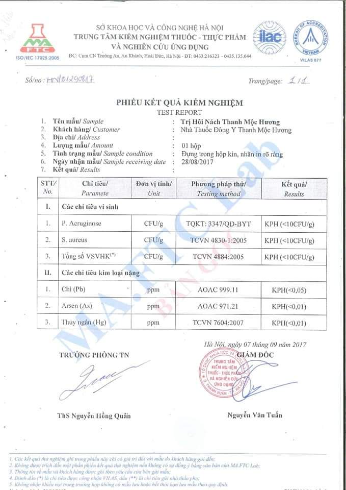 Xịt hôi nách Thanh Mộc Hương - mẫu mới