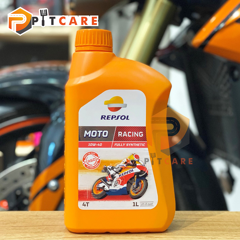 Nhớt xe máy động cơ 4 thì repsol racing 10w40 fully synthetic có chiết lẻ nhập khẩu