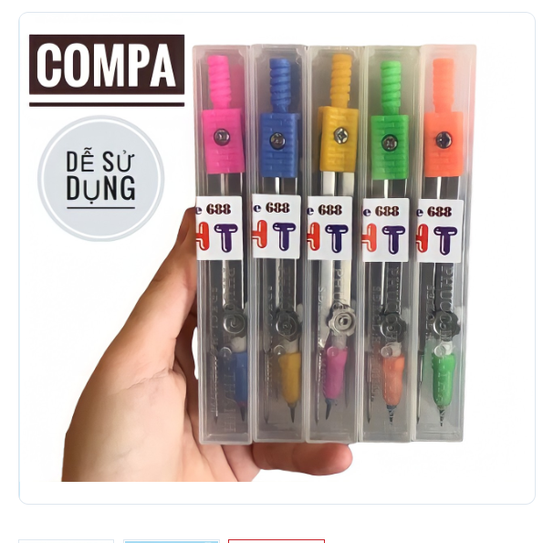 Lẻ 3 Cây Compass 688 - Giao Màu Ngẫu Nhiên
