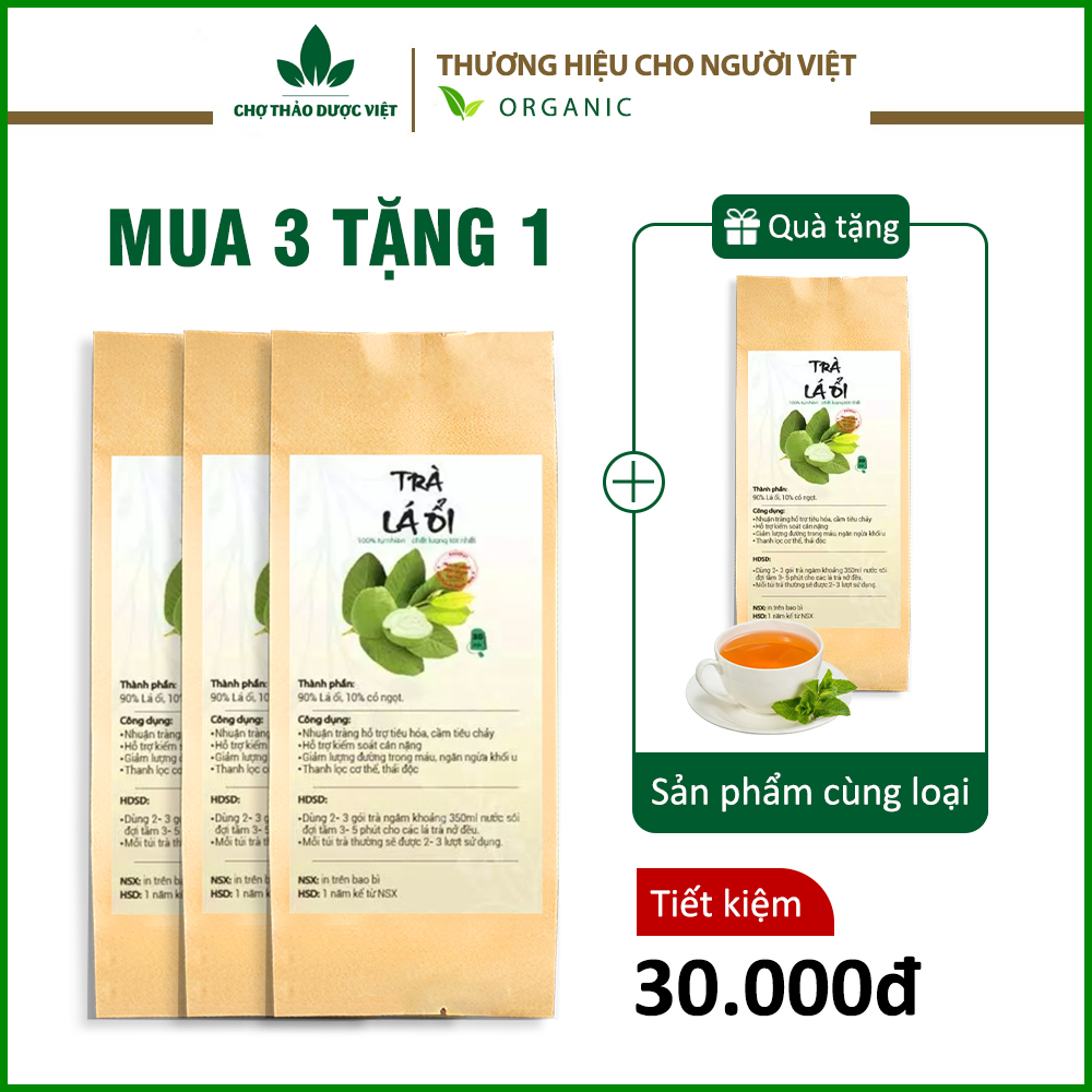 Trà lá ổi hỗ trợ giảm cân, trà búp ổi, đọt ổi non kiểm soát cân nặng, ổn định đường huyết