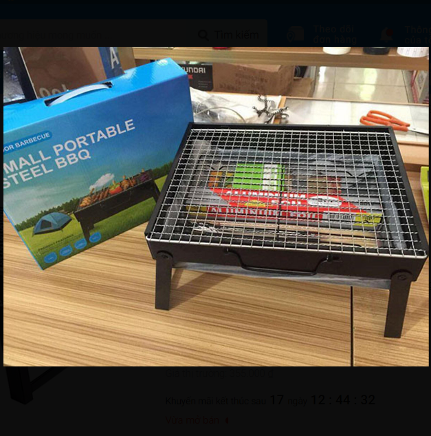 Bếp Nướng Than Hoa, Than Củi Vuông - Bbq Cao Cấp