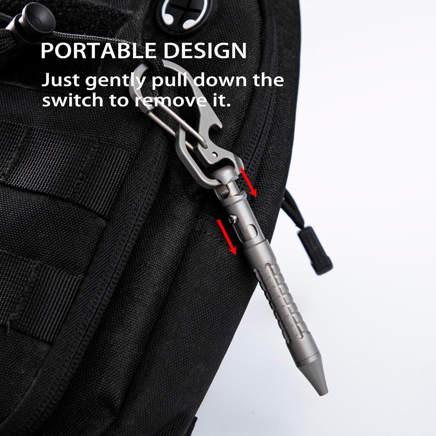 Bút EDC Tacray Titanium mini bolt action pen