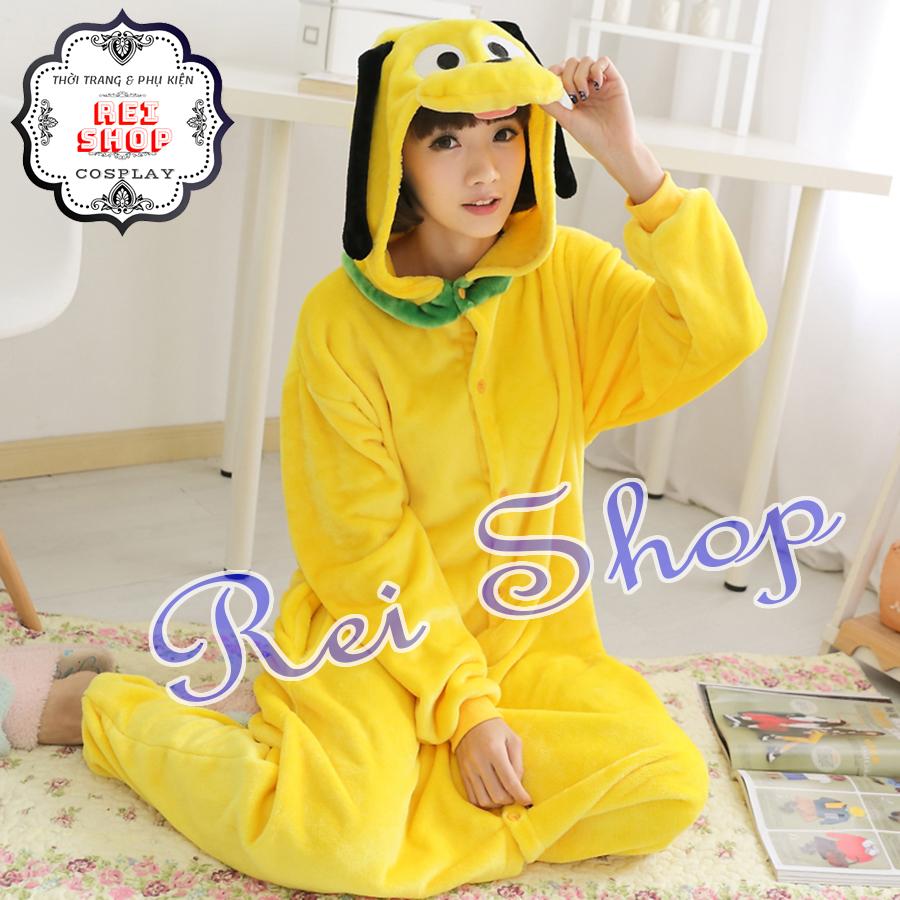 Bộ Đồ Hình Thú Chó Pluto Size Cho Người Lớn