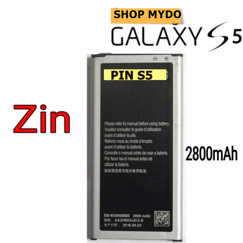 Pin thay thế cho  samsung Galaxy S5,Dung Lượng 2800mAh