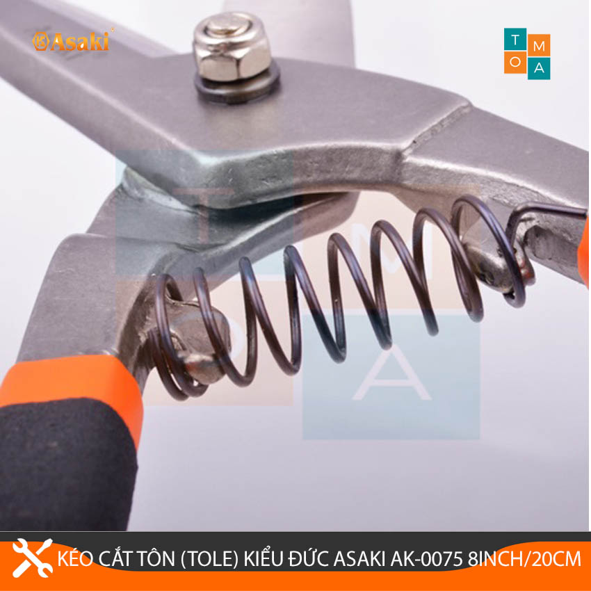 Kéo Cắt Tôn (Tole) Kiểu Đức Asaki AK-0075 8inch/200mm