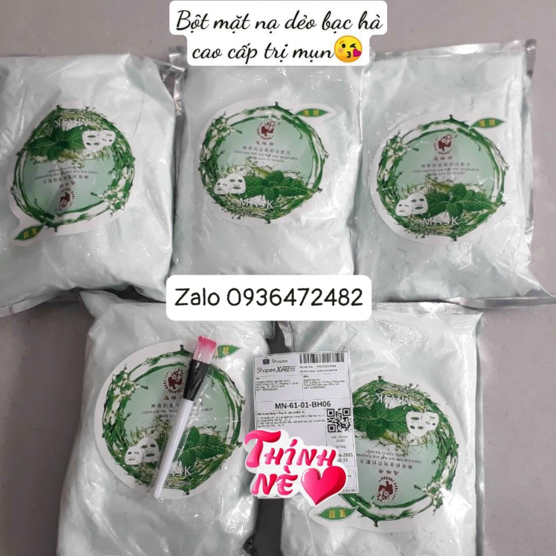 [HCM]Bột Mặt Nạ Dẻo Bạc Hà Cao Cấp