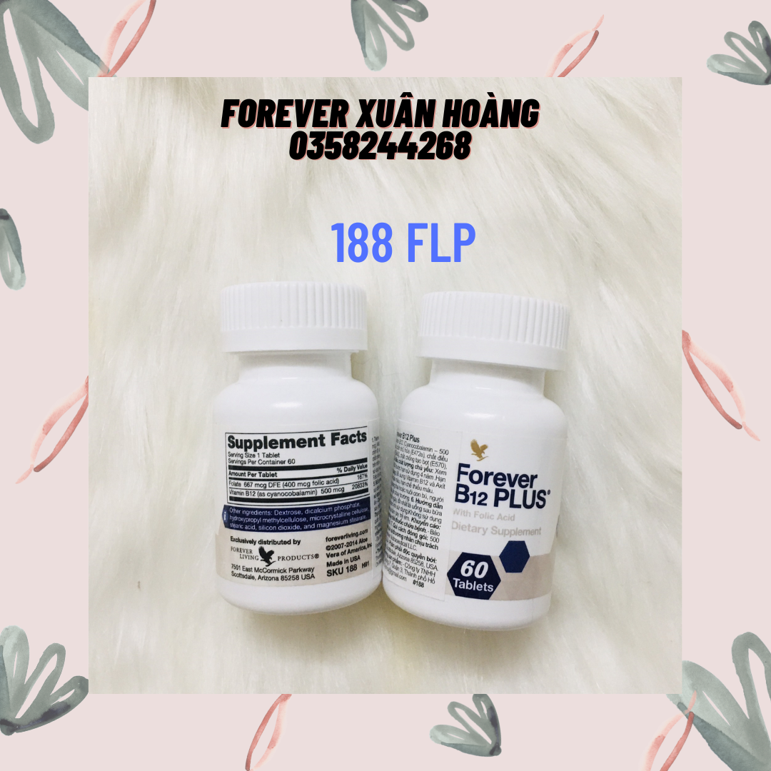 Viên Bổ Sung Sắt Forever B12 Plus 188FLP