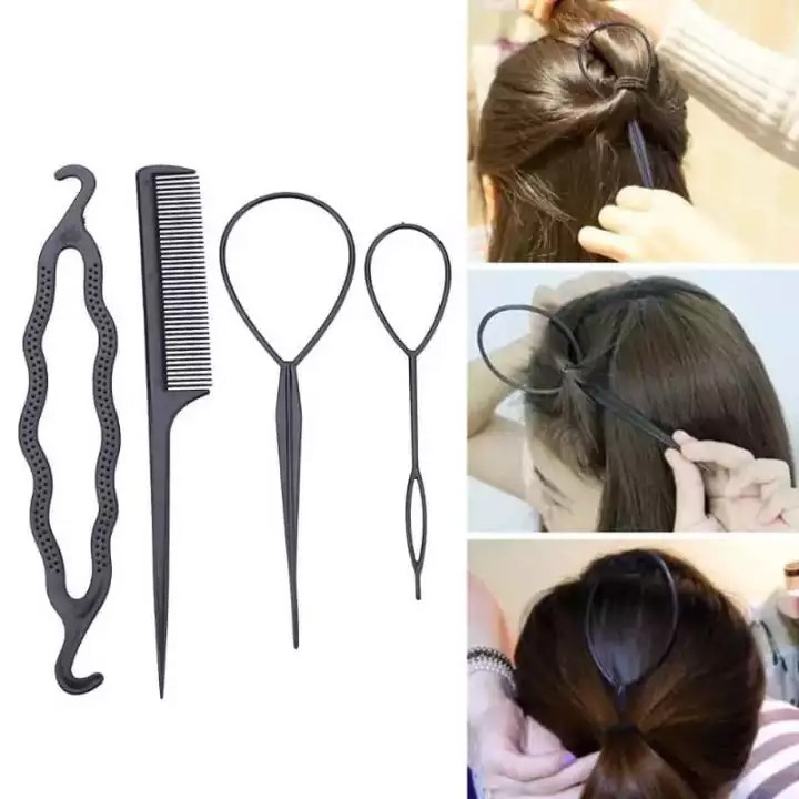 Bộ làm tóc 4 món tạo kiểu siêu xinh siêu đáng yêu