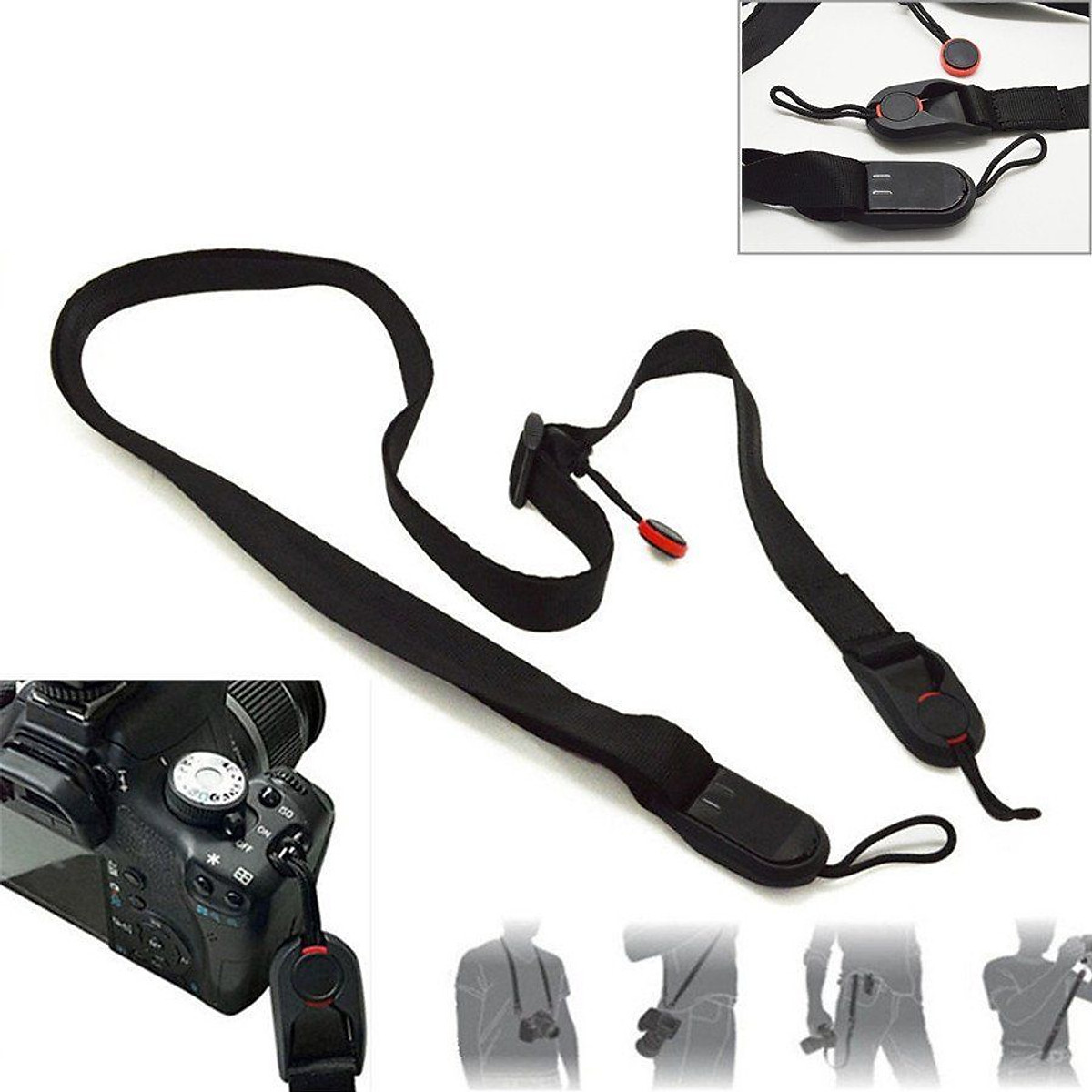 [HCM]Dây máy ảnh đeo cổ thao tác nhanh Quick Release bản 2cm