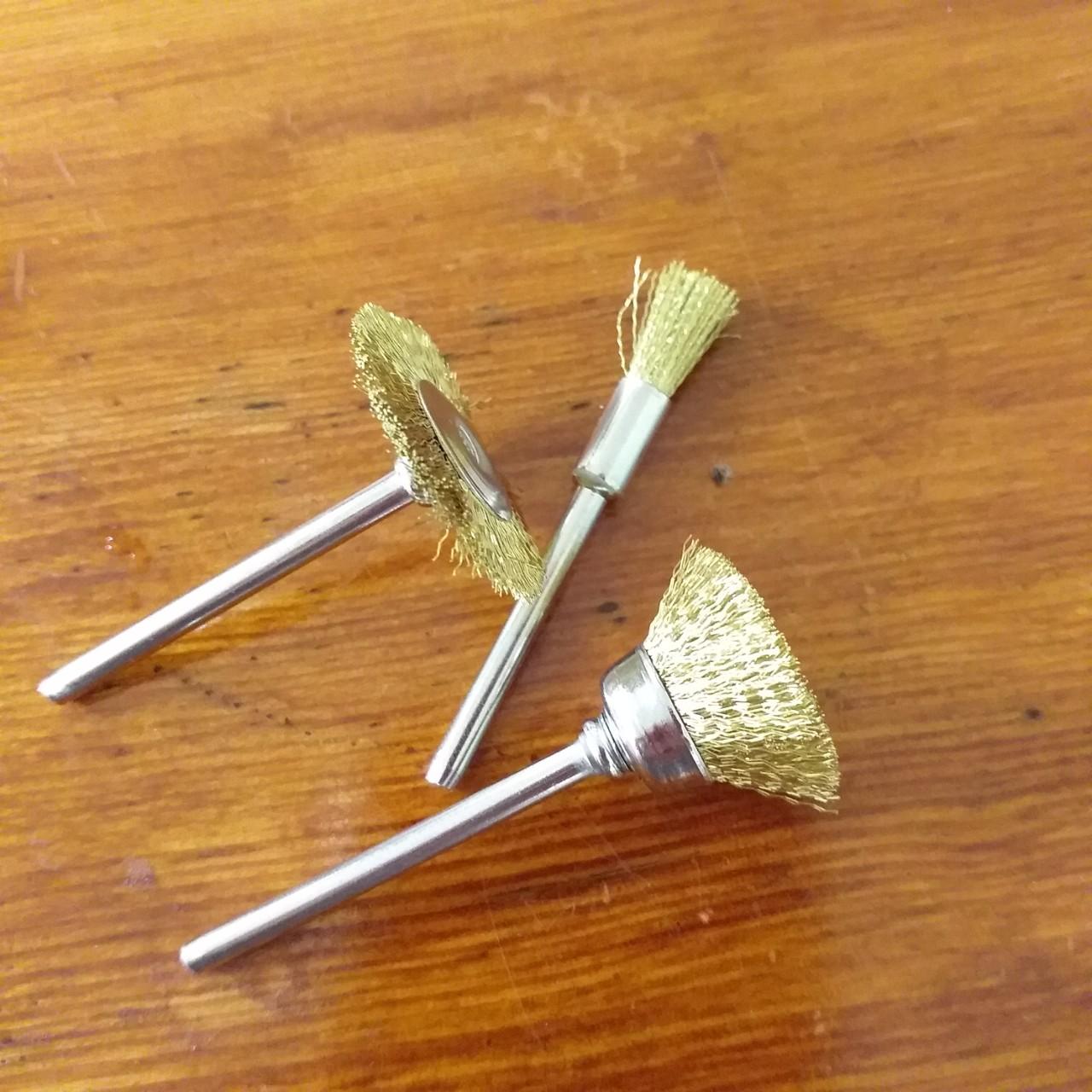 3 Chổi cước đánh rỉ sét cho máy mài khuôn combo