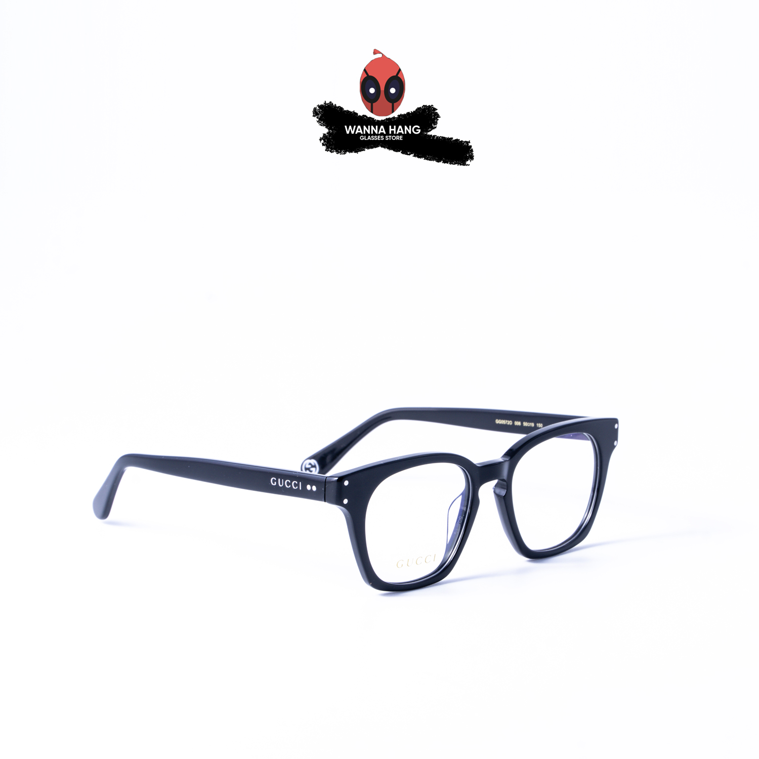 Gọng kính cận nam nữ vuông đẹp thời trang Hàn Quốc chống tia UV cao cấp thiết kế sang chảnh hiện đại phù hợp cho cả nam và nữ Wanna Hang WHGC31