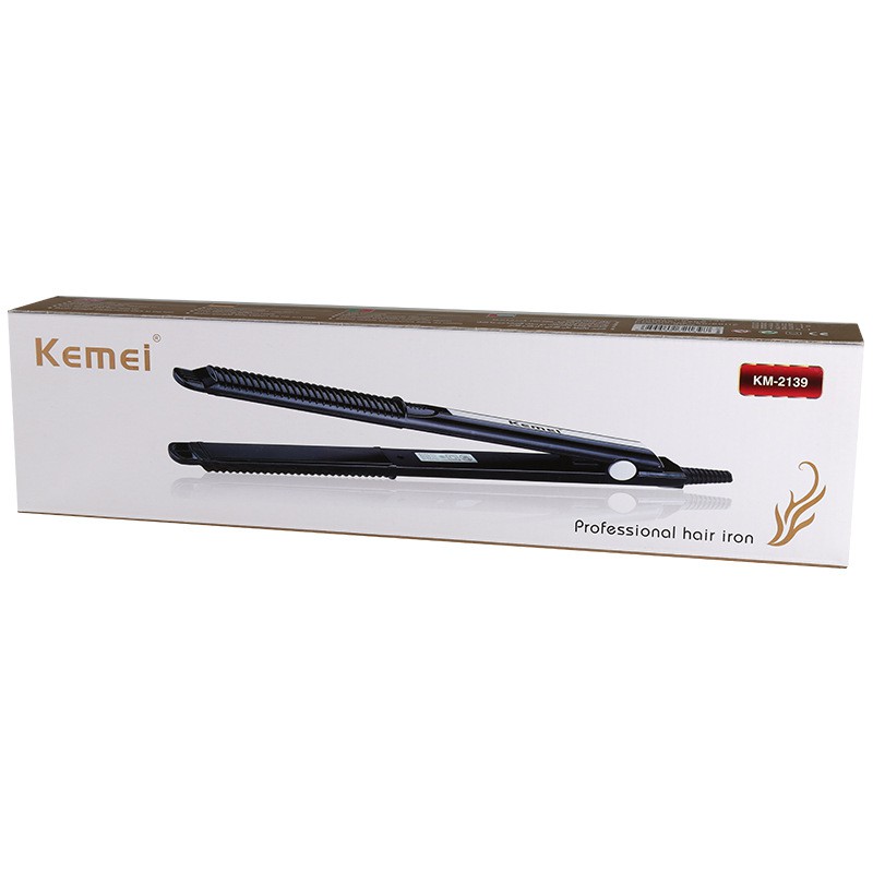 [HCM]Máy Duỗi Tóc 5 Mức Chỉnh Nhiệt Kemei KM 2139