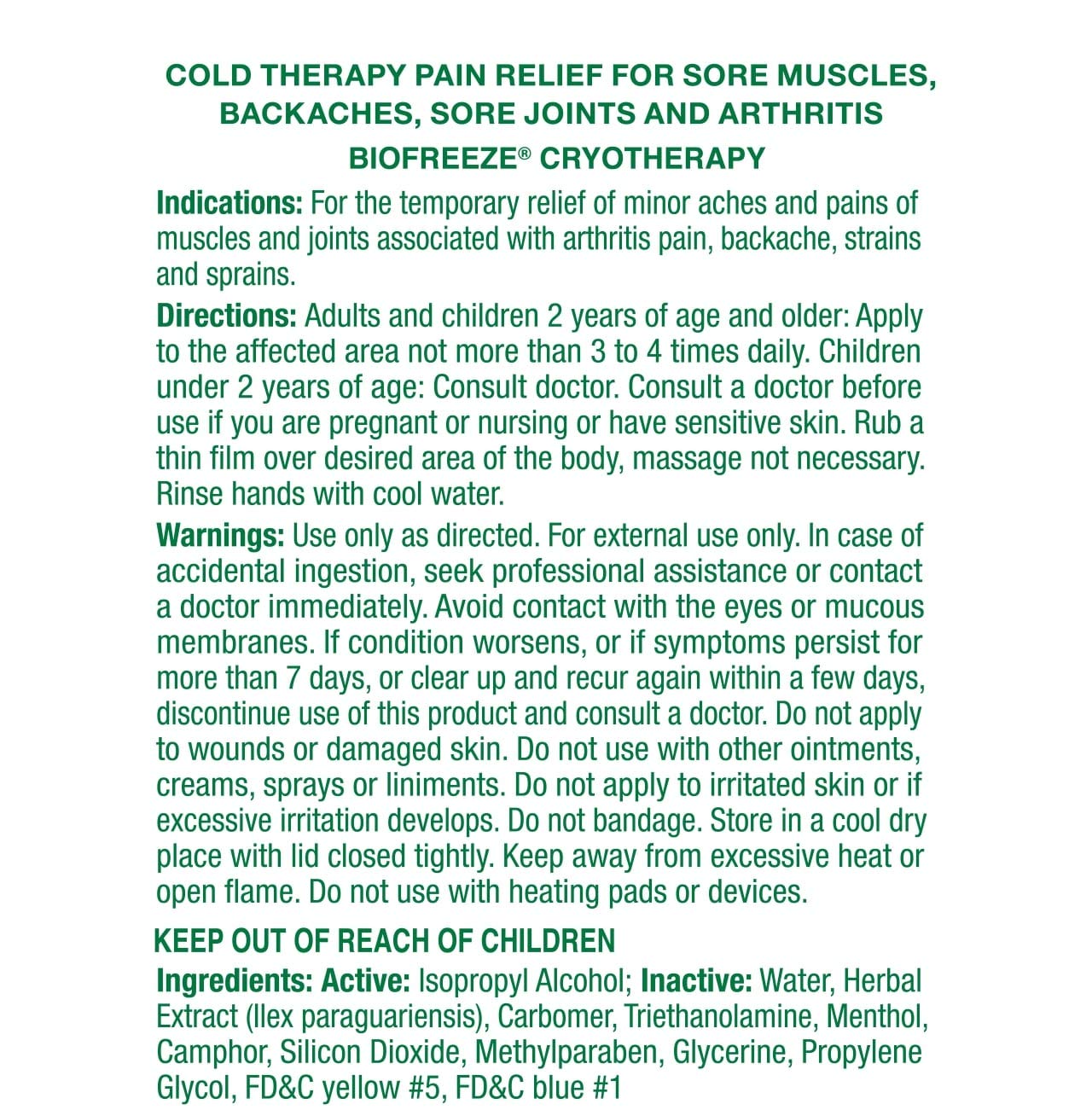 [HCM]Dầu Lăn Giảm Đau Biofreeze Pain Relief Roll-On