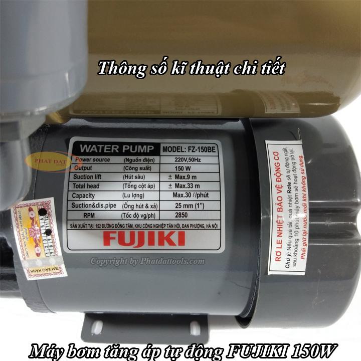 Máy Bơm Nước Đa Năng (Hút Sâu-Đẩy Cao-Tăng Áp Tự Động) FUJIKI FZ-150BE