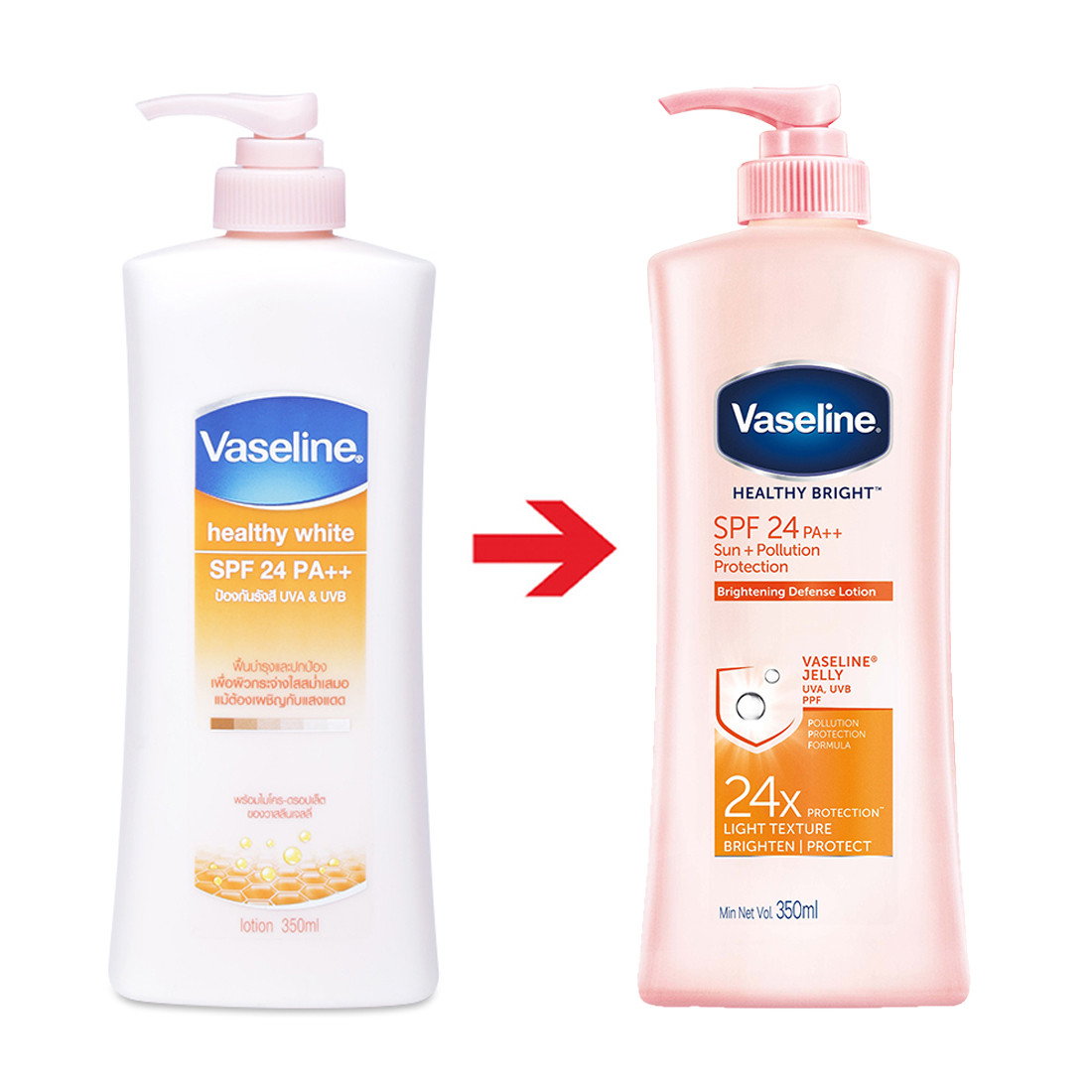 Sữa Dưỡng Thể Sáng Da Vaseline 320ml - 350ml - 500ml - 725ml