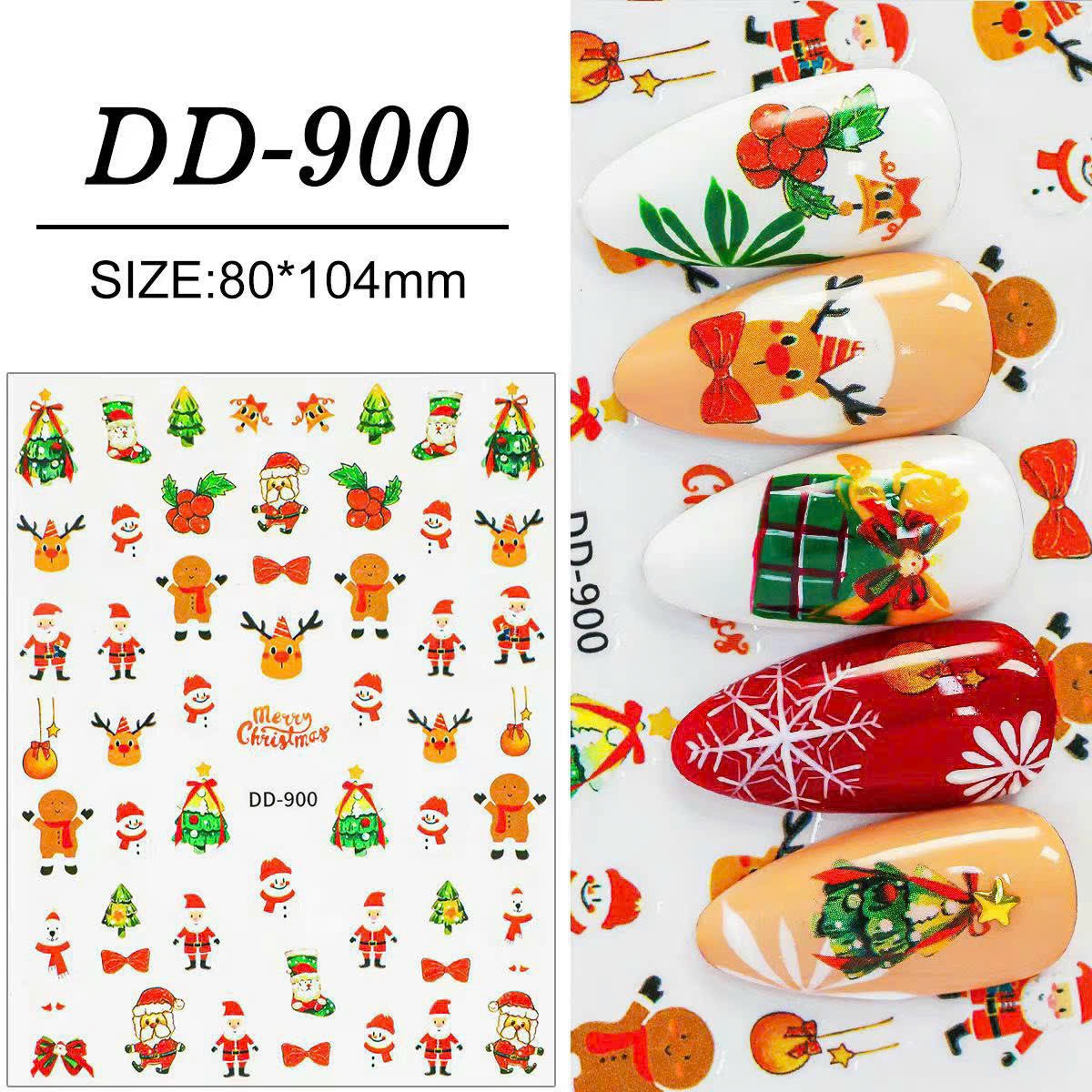 Sticker noel dán móng tay nail mẫu mới
