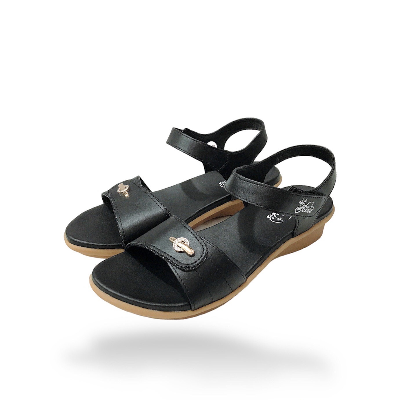{3cm} Xăng Đan Nữ, Sandal Nữ Đẹp BRW000100KEM (size 35-39)