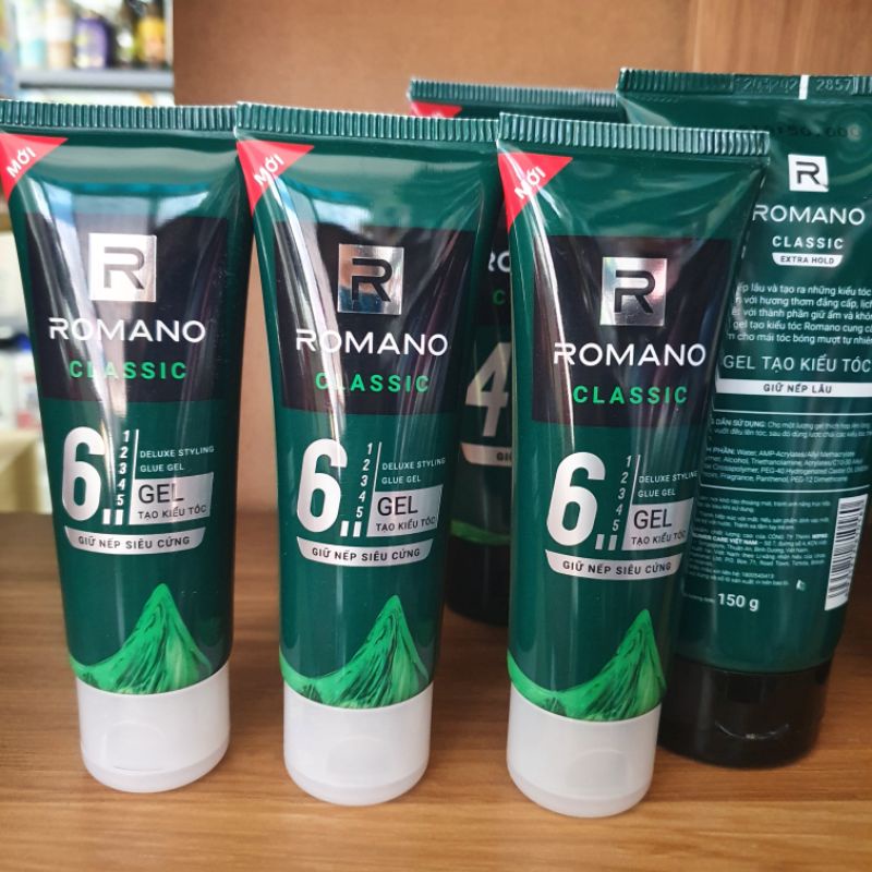 gel vuốt tạo kiểu tóc Romano classic 50gr , 150gr