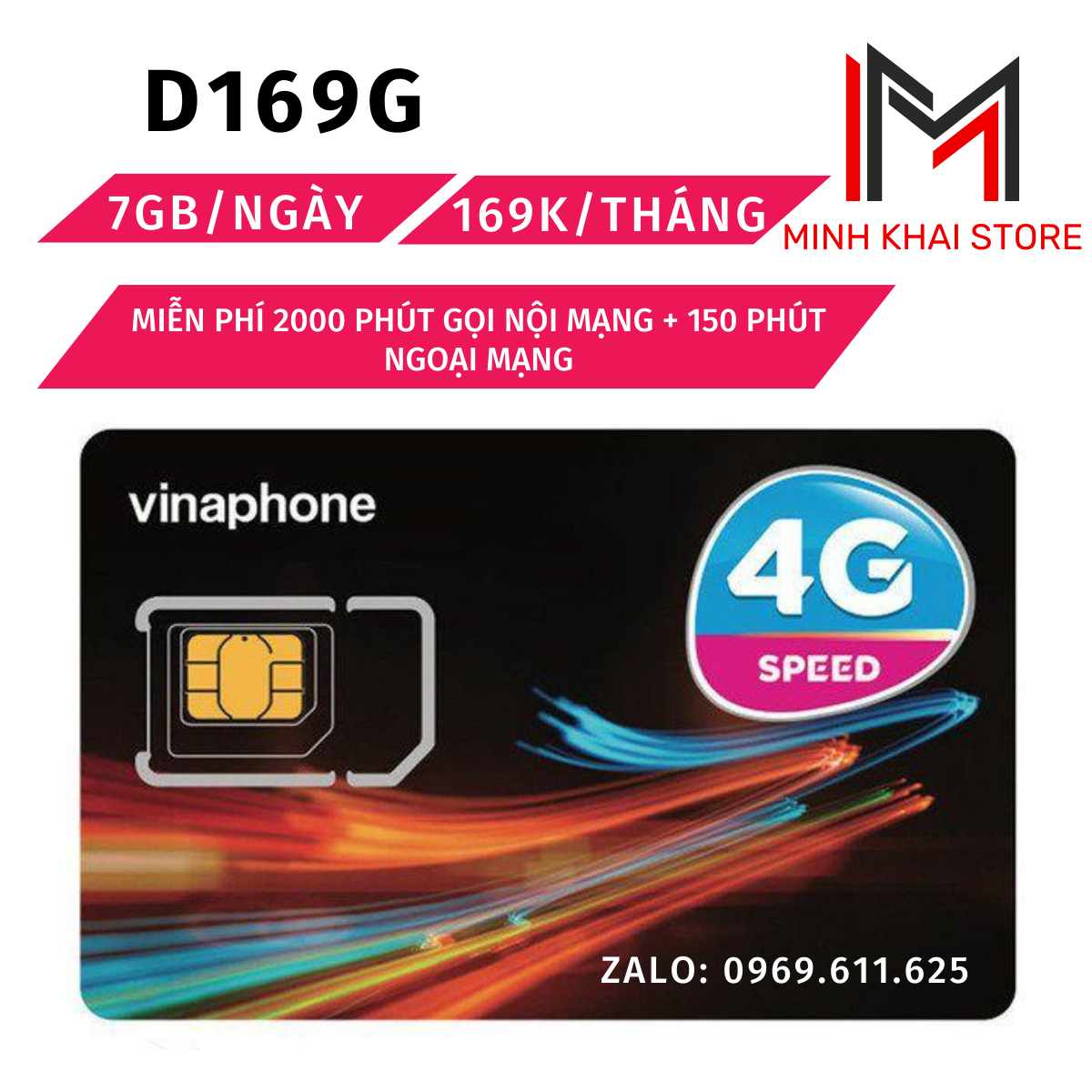Sim vinaphone 4g d169g 7gb 1 ngày, miễn phí gọi nội mạng , ngoại mạng – minh khai store . freeship - chưa kích hoạt.
