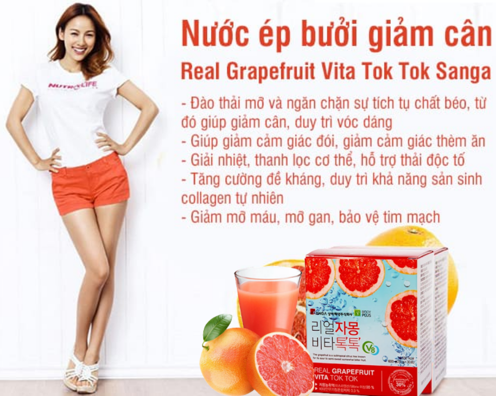 Trà bưởi giảm cân SangA Hàn Quốc
