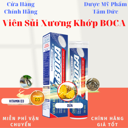 [HCM]Viên Sủi BOCA chiết xuất cây móng quỷ giúp khớp xương chắc khoẻ và vận động linh hoạt (hộp 20 viên)- DMPTD001